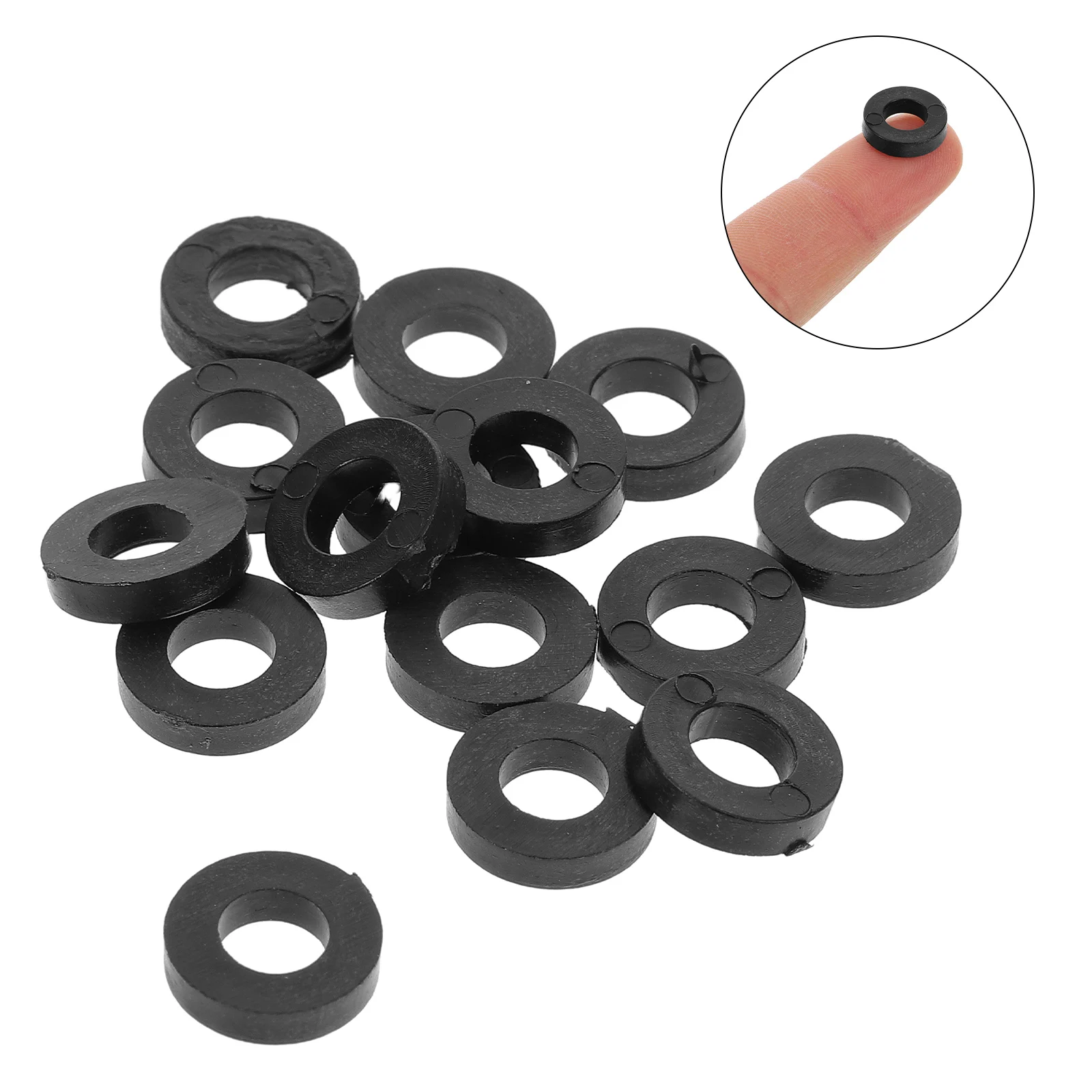 

100 Pcs Drum Spacers Kit Washers Flat Plastic Screw Washers Lug Gaskets Maintenance Accessories Lugs Plastic Gaskets Maintenance