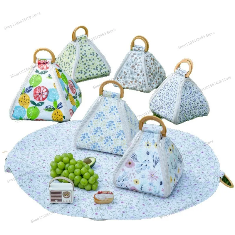 For Foldable multifunctional waterproof beach picnic bag, picnic mat, thickened moisture-proof mat, camping