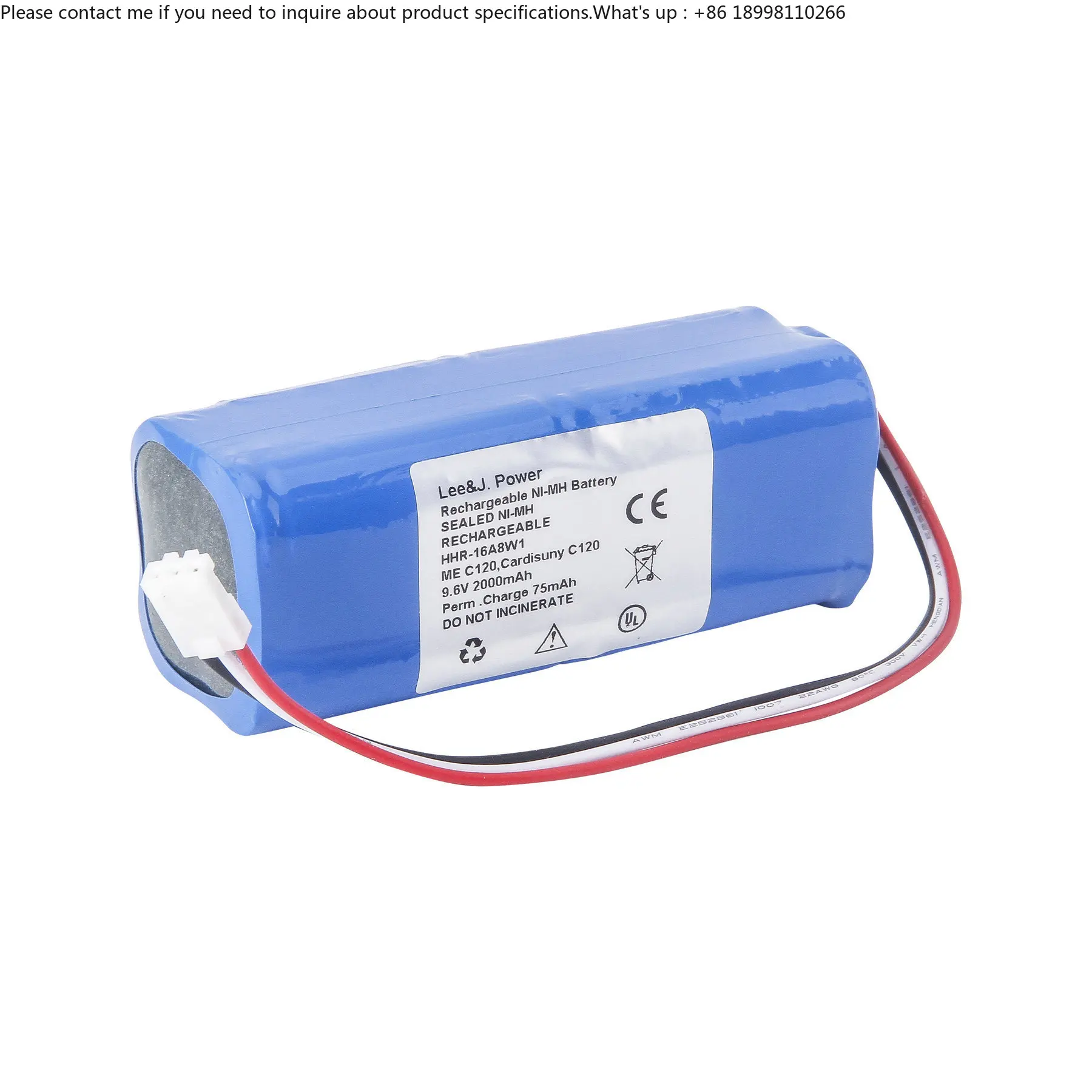 

for 9.6V 2000mah Nickel Metal Hydride Medical Equipment C-120 ME Card isuny Ni-MH Battery for Fu kuda C120