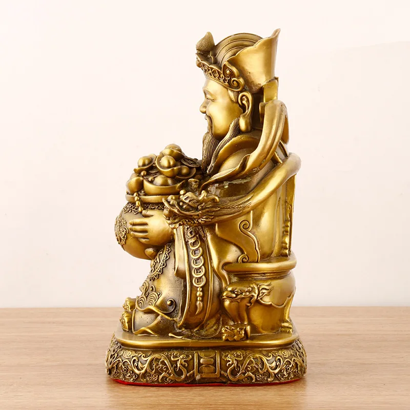 Brass Yuanbao Treasure Bowl Money Wealth Tree Home Office Decoration Ornament