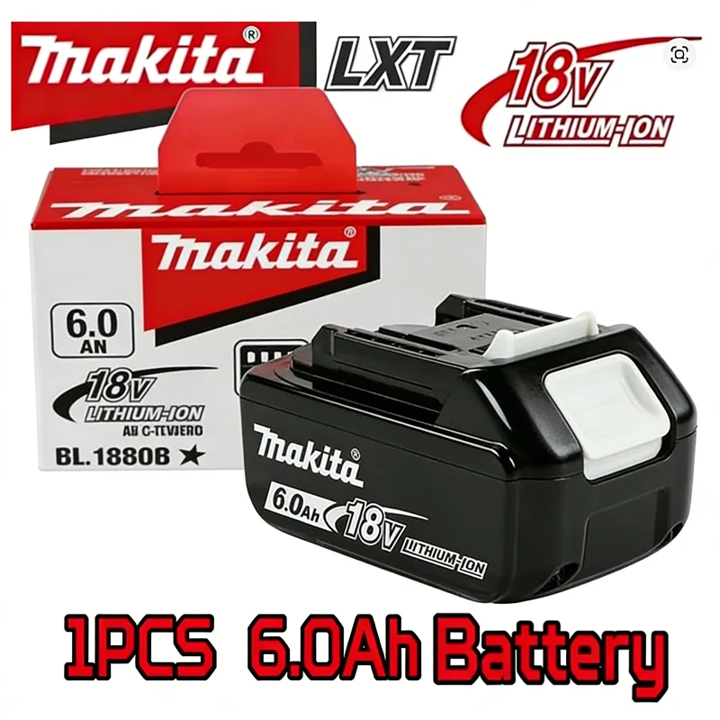 

100% Makita 6.0 Ah Battery 18V LXT Lithium-Ion BL1860 with LED Indicator Battery18v Battery power tool battery Original 18v 6Ah