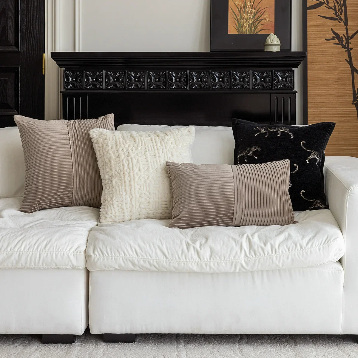 30x50/45x45cm Nordic Light Luxury Embroidered Sofa Throw Pillow Cover Room Decorative Cushion Cover Couch Pillowcase Home Decor