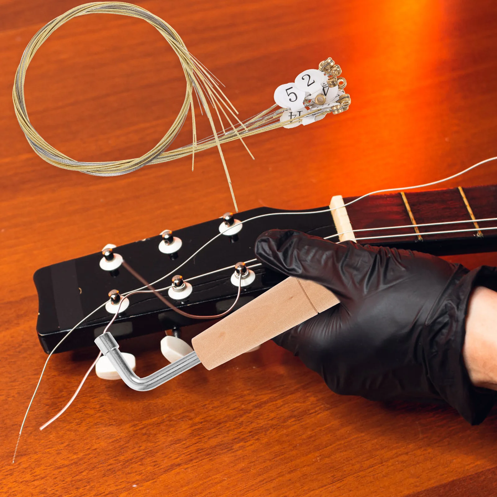

Small Stringed Instrument Tuning Wrench for Lap Harp Spanner Musical Instruments