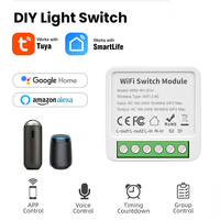 Tuya 3.0 Smart WiFi Switch 16A 2 Way Control DIY Light Switches Mini Smart Breaker Smart Life Control Support Alexa Google Home