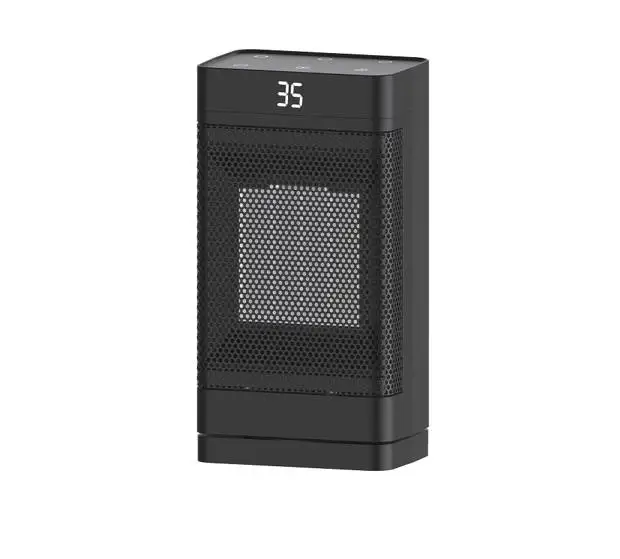 Professional PTC Portable Freestanding Desktop Electric Heater Remote Control EU Compatible 249 ft Coverage Plastic Overheat