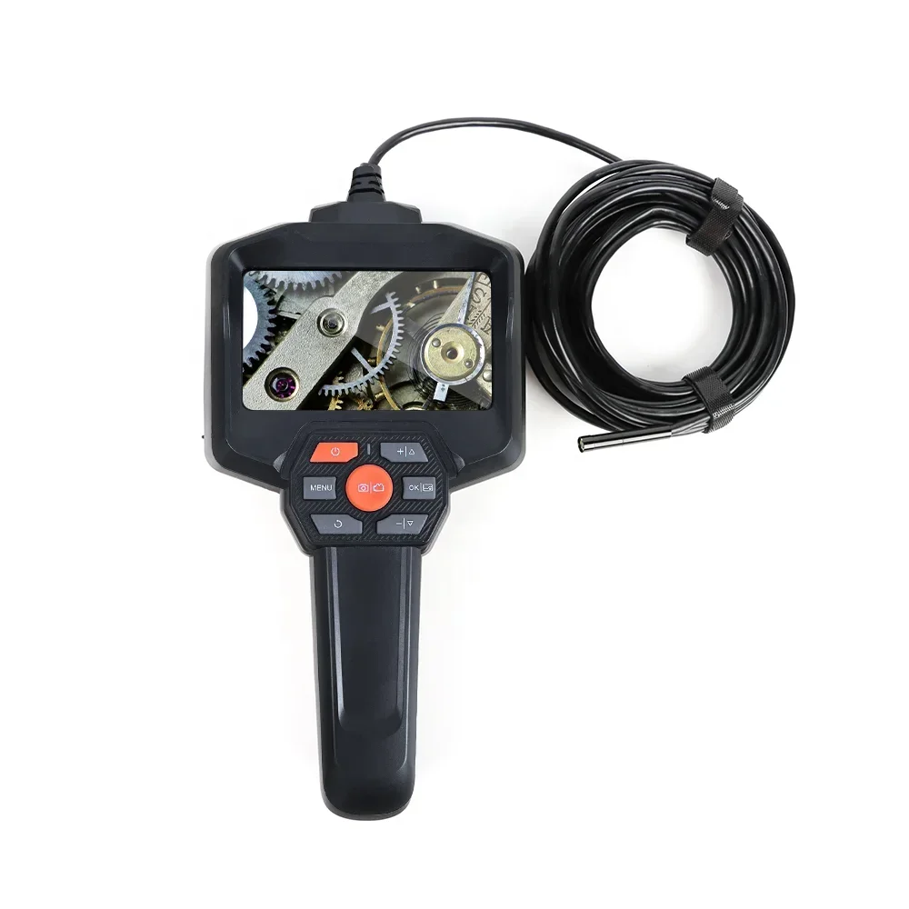 

A- Portable Mini 4.3 Inch Screen Borescope Waterproof Camera for 4k 1080P Industrial Inspection Car Camera Dual Lens Endoscope