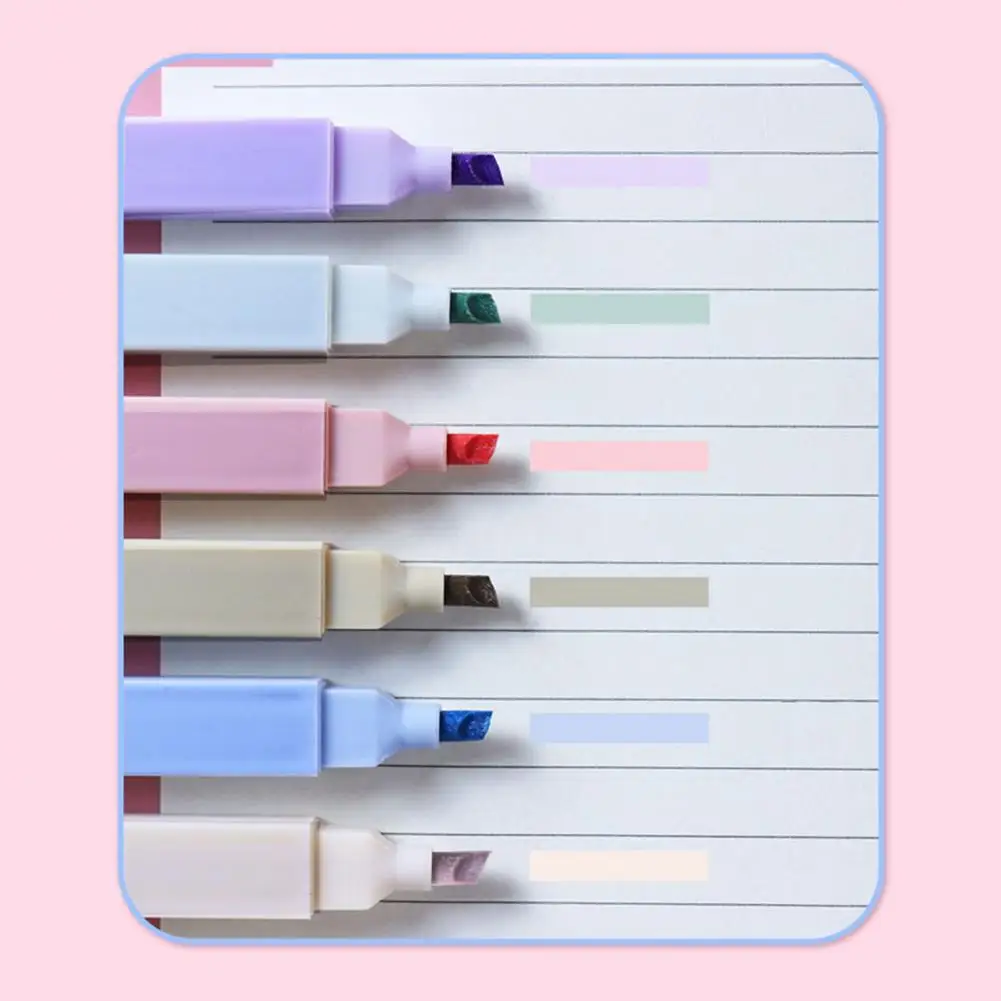 Smooth Writing Lightweight Note Taking Fluorescent Pen School Supplies