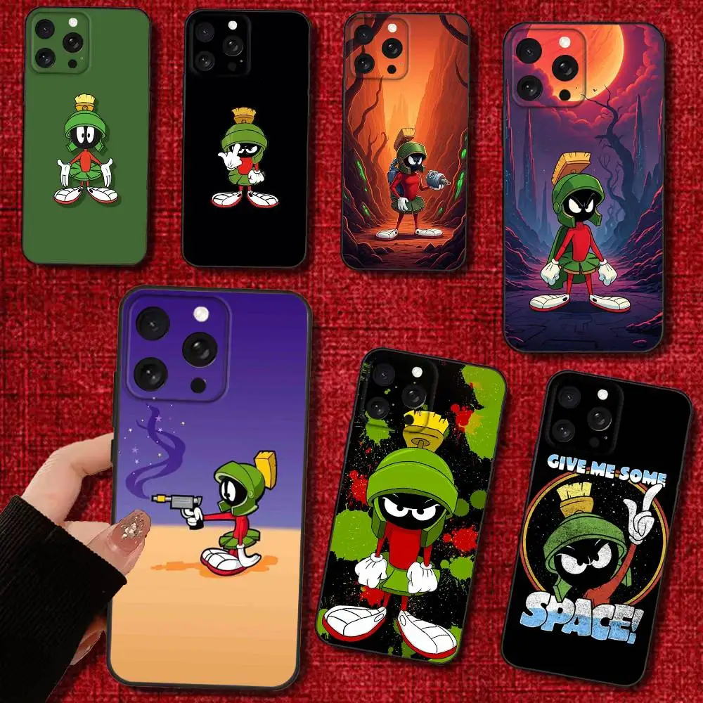

M-Marvin The M-Martian Phone Case For iPhone 16e,16,15,14,13,12,11,Pro,X,XS,Max,XR,Plus,Mini Soft Black Cover