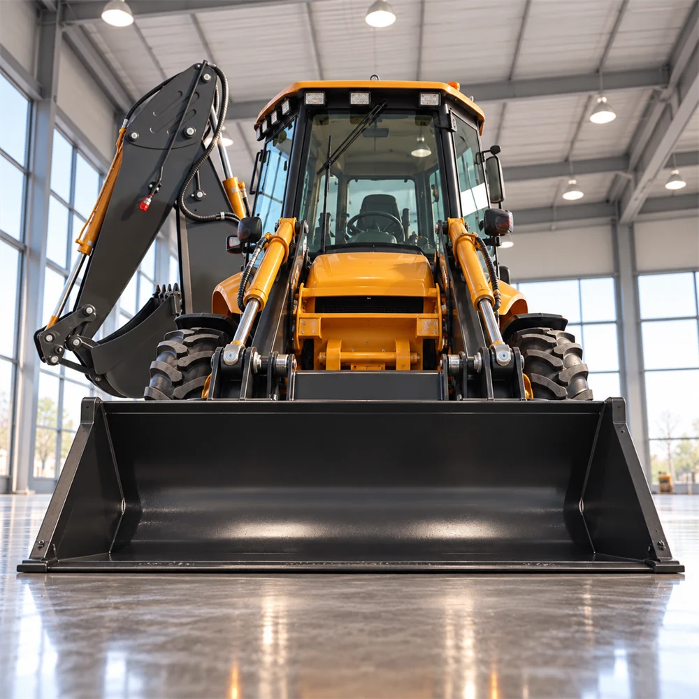 Telescopic Backhoe Loader 4WD Backhoe Loader with 5.3m Digging Depth for Trenching Jobs