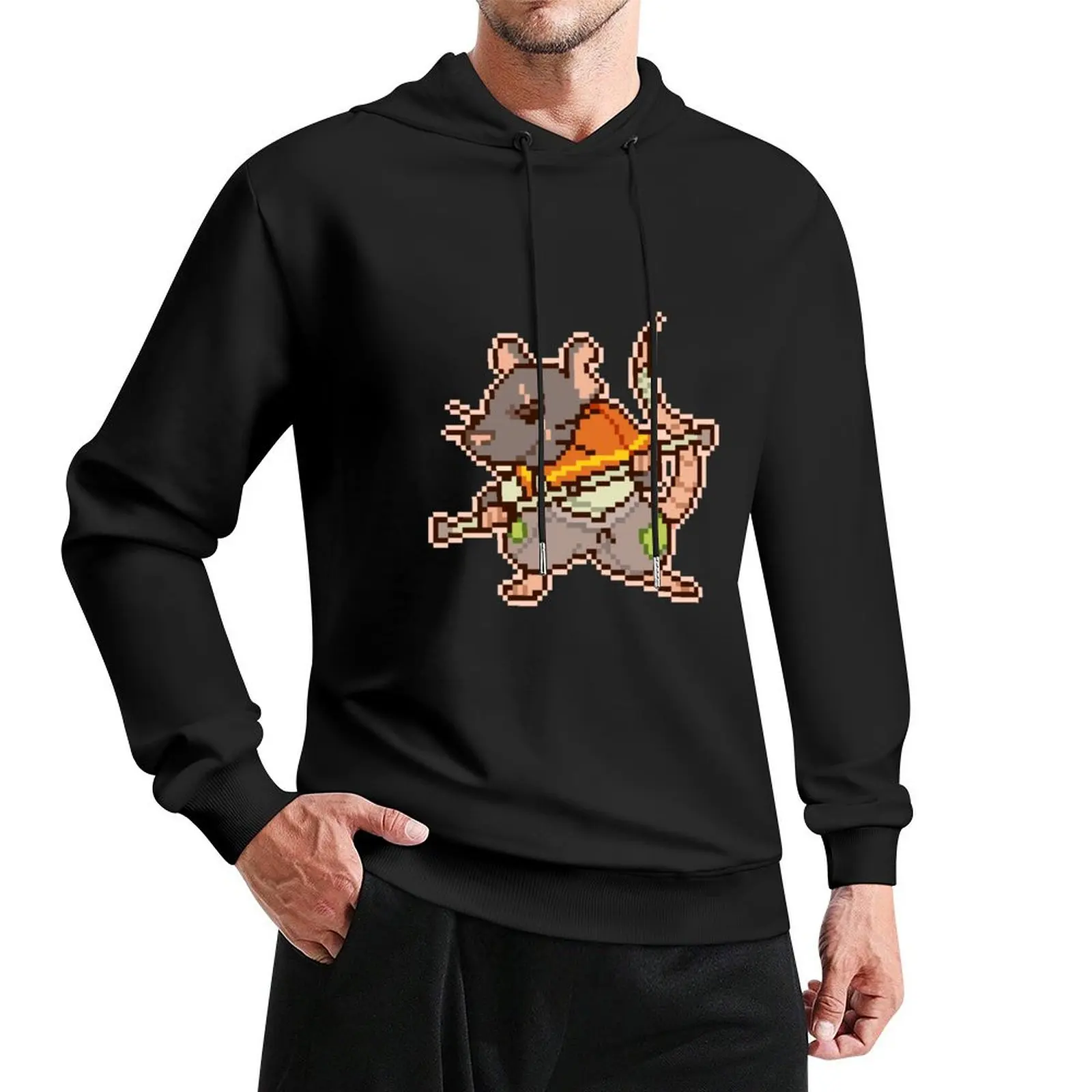 

Kugrash Pixel Pullover Hoodie men's sweat-shirt streetwear men new in hoodies & sweatshirts