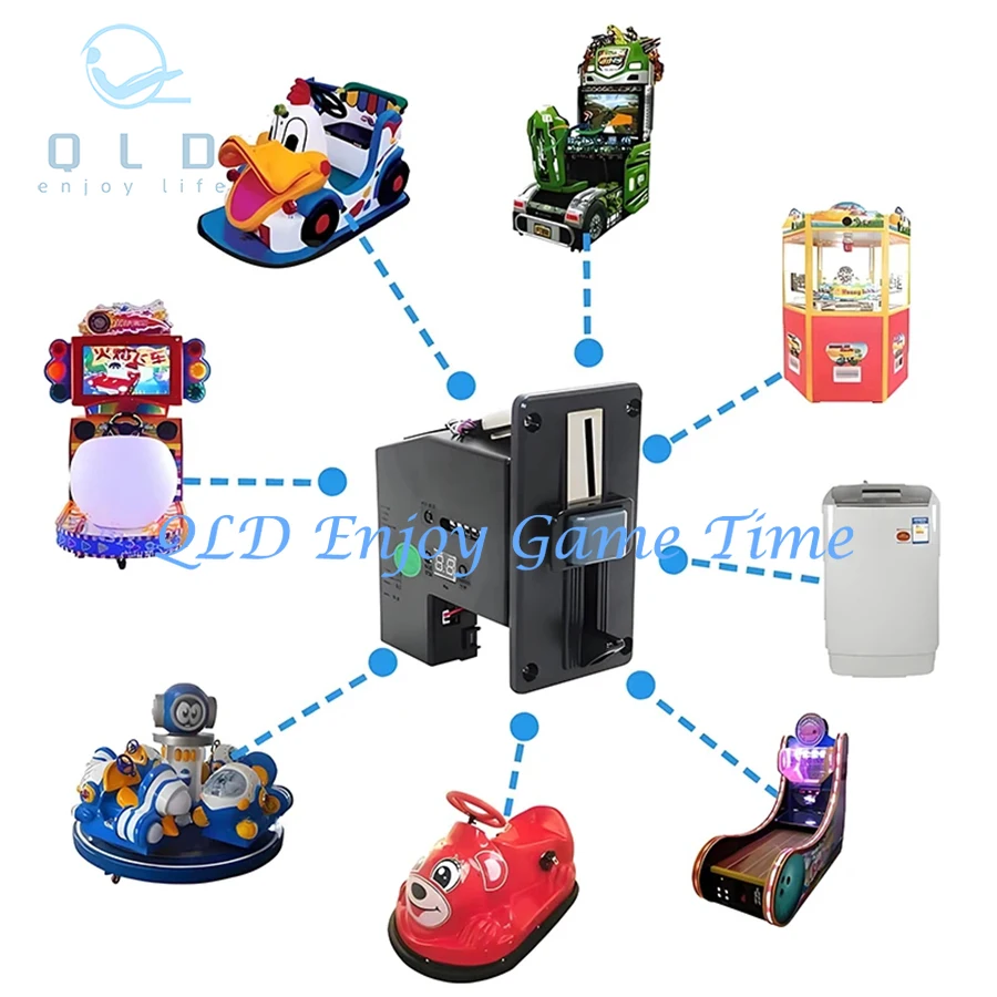 Vending Machine Multi Coin acceptor Coin Pusher Memory Selector Arcade Cabinet Game Ticket Exchange Washing Machine Sharing