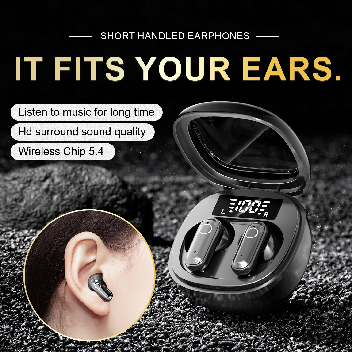 

Sports Headphones Wireless Bluetooth Earphones 4D sound effects Earbuds Noise Reduction Headset HD Call For Xiaomi Redmi Phones