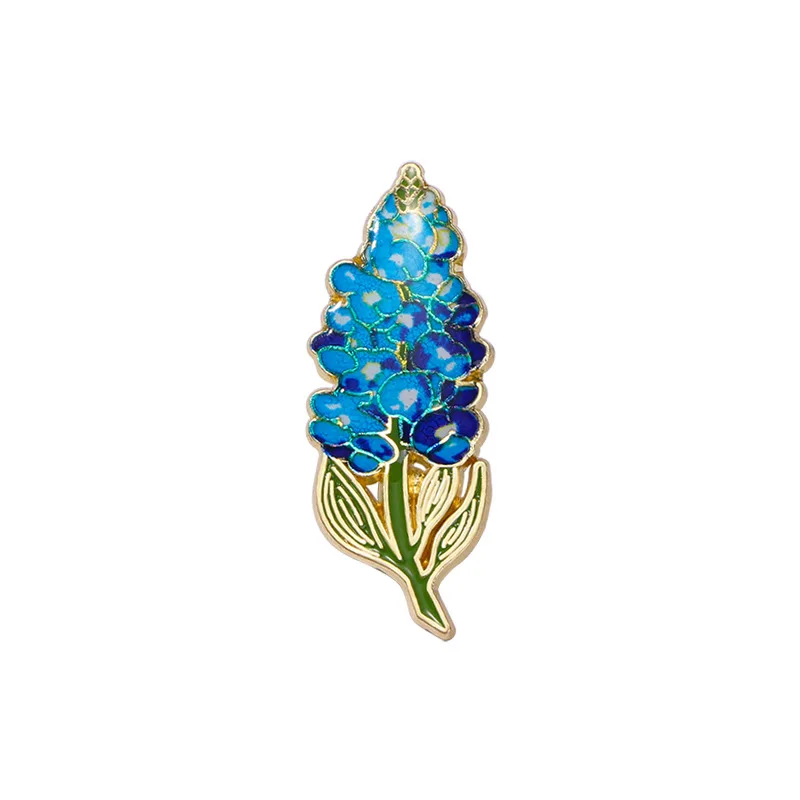 Elegante botanische Emaille-Blumenanstecker, sortierte Pflanzen-Reversbroschen, Natur-Abzeichen für Kleidung, Damen-Modeaccessoires