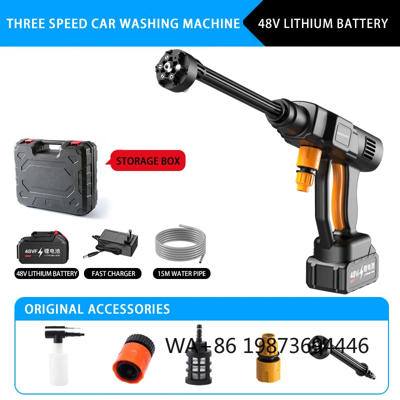 

24V 280W cordless pressure , 9m long spray distance portable for car and household multi-scene cleaning
