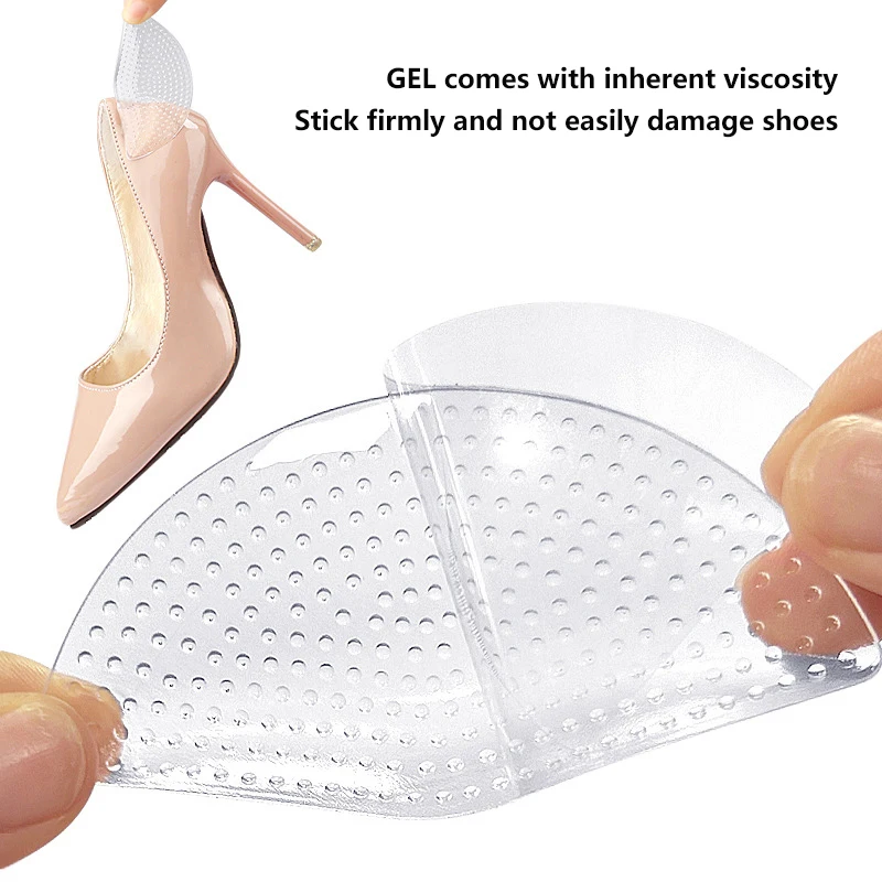 2Pcs Clear Silicone Gel Arch Support Shoe Inserts Foot Wedge Cushion Pads Pain Relief Flat Feet Insoles Foot Protection Pad