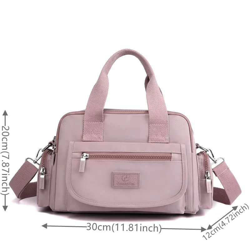 Luxury Women Box Bag Nylon Shoulder Bags Shopper Casual Top-handle Ladies High Quality Handbag Travel Tote Crossbody Bag