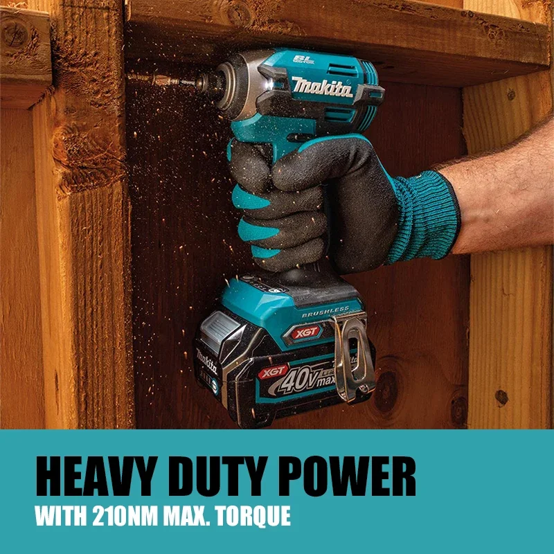 Makita TD003GZ Brushless Cordless Impact Driver Drill XGT 40V Lithium Power Tools 3700RPM 4400IPM 210NM