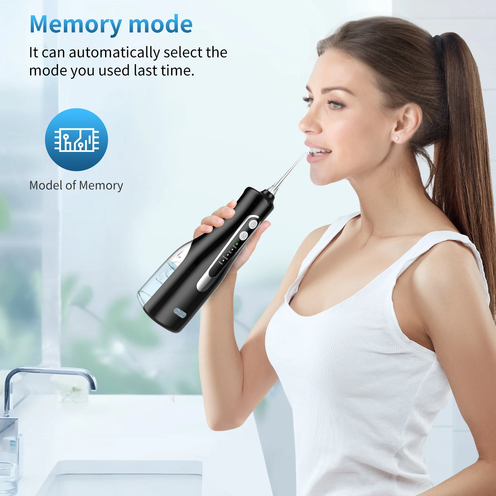 Hot-selling Portable Water Flosser Rechargeable Cordless Electric Flosser Waterproof IPX7 Dental Oral