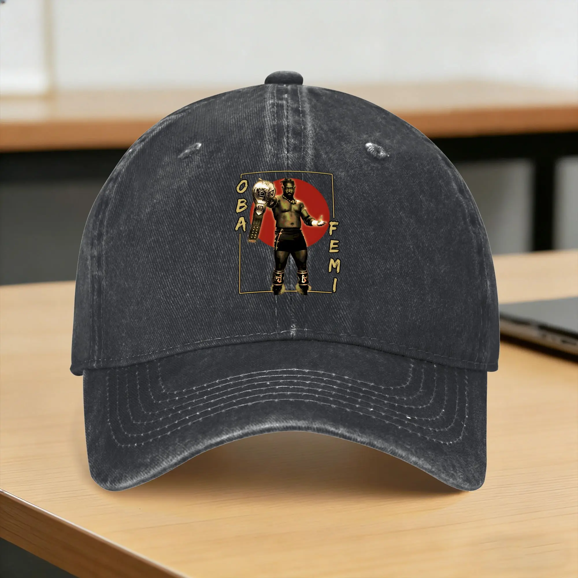 Oba Femi Poster Design Baseball Cap Sun  Outdoor Gym Sunscreen Washed Trucker Hat Couple Women Fitted Retro Design Snapback Cap