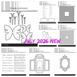 Simple and Basic Ornamental Frame Die Metal Cutting Dies Stencils for DIY Scrapbooking Embossed Stamps Album Craft Decoration