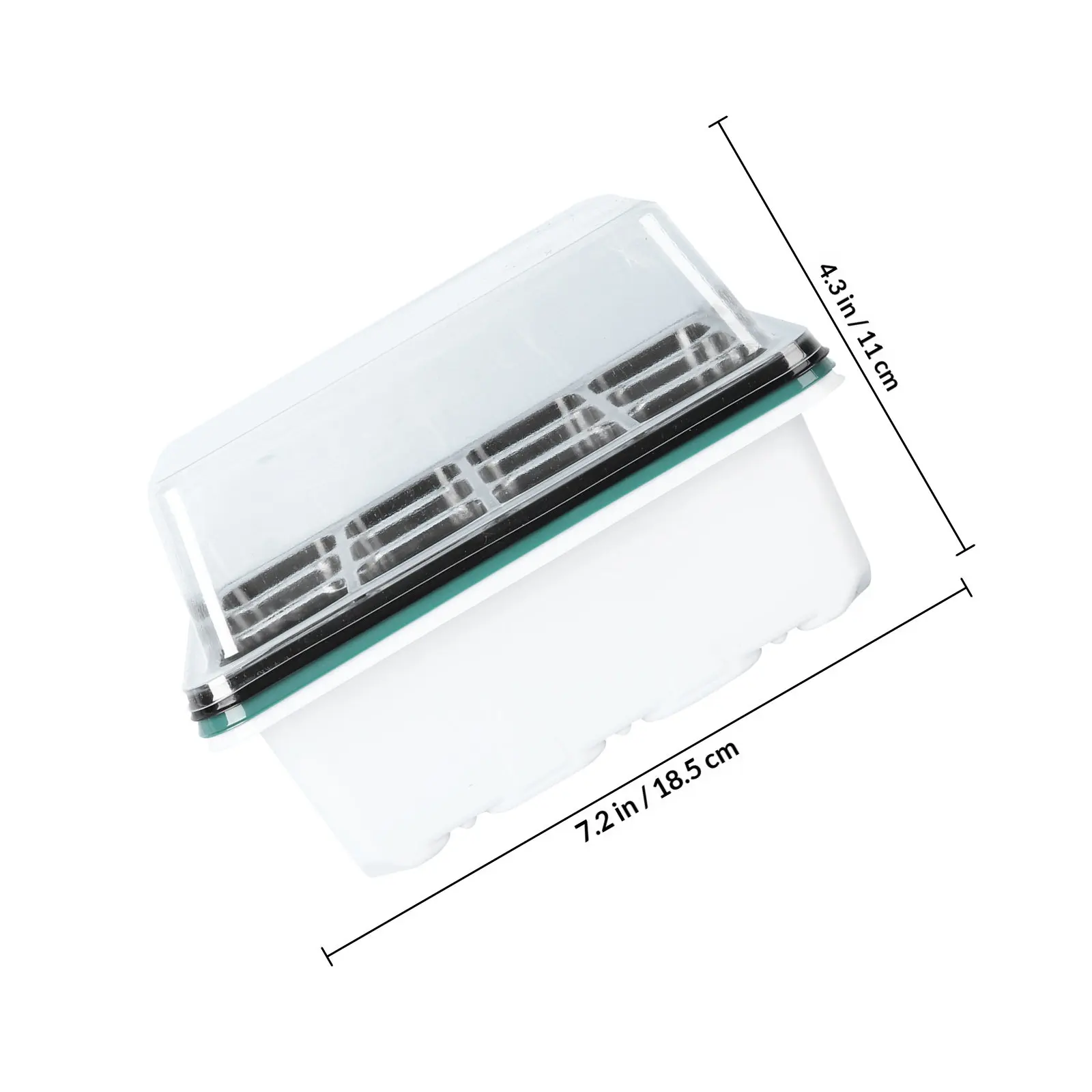 3Pcs Plant Nursery Tray Set Germination Propagator Tray with Clear Shatterproof Lid and Height Extension for Seedling Growth