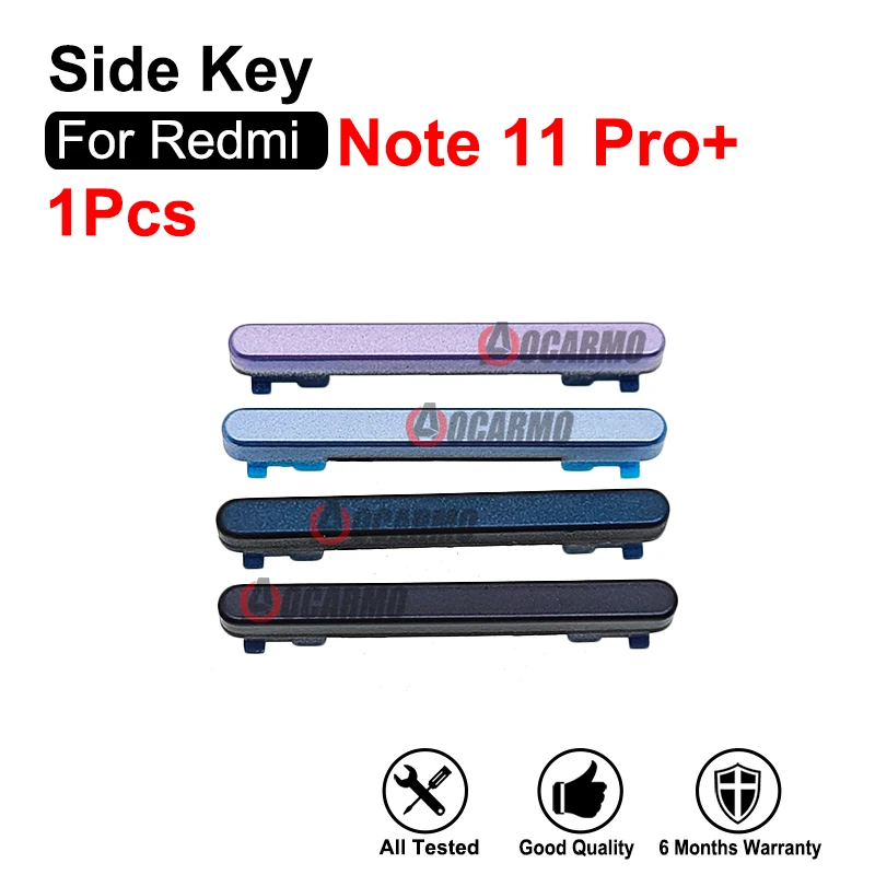 Side Button Keys Power Volume Buttons Replacement Repair Parts For Redmi Note 11 Pro+ 11 Pro Plus