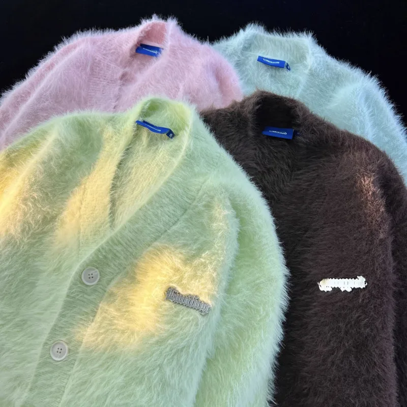 Korean Fashion Style Soft Gentle Style Knitted Designer Sweater Chic Cardigan Women's Outerwear 2000s Aesthetic Knitwear Y2k Top