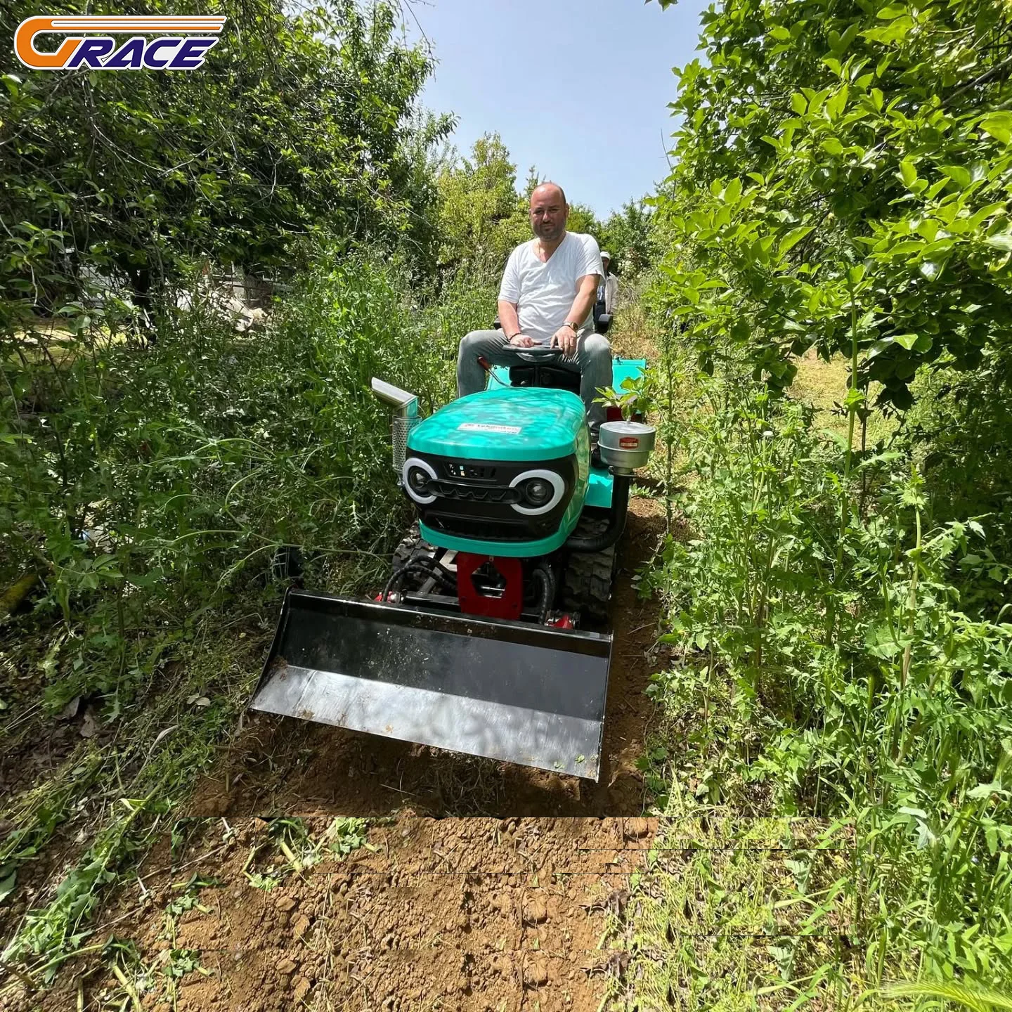 

35hp Remote Control Crawler Tractor for Small Farm Orchard Use Good Performance Core Motor Engine Components Rotary Tiller