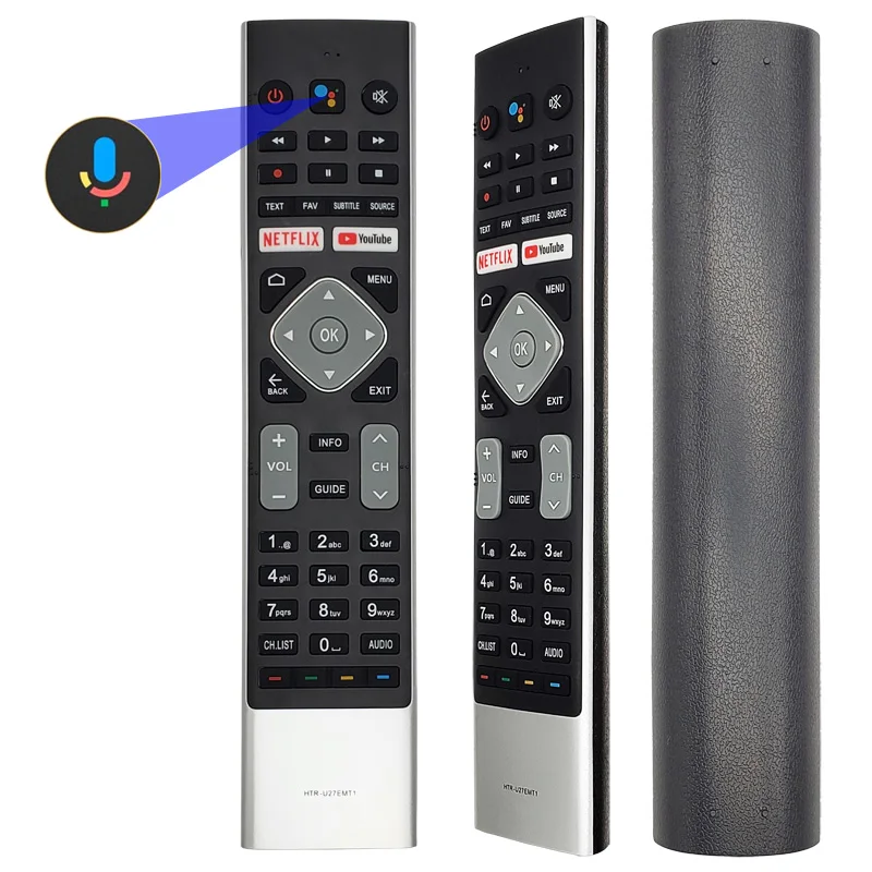 Голосовой пульт дистанционного управления для Bauhn HTR-U27EMT1 ATV65UHDG-0620 ATV65UHDG-1019 LE50AQT6300 LE55AQT6600G UHD Smart LED HDTV Android TV