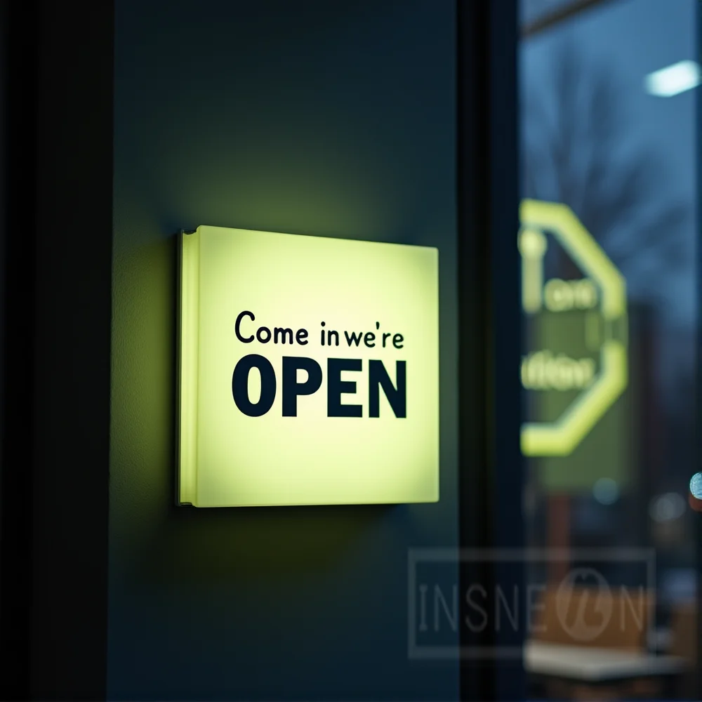 Custom LED Light Box for Outdoor Business Sign Waterproof Acrylic Storefront Signage Wall Mounted Display