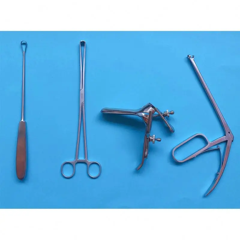 Gynecology Instruments Gynecological Examination Kit With Uterine Forceps