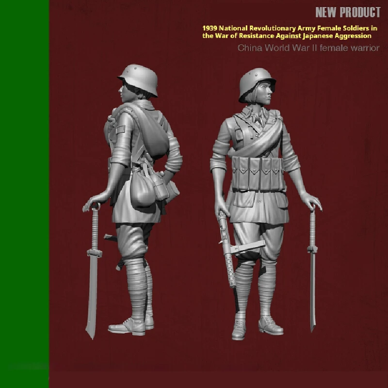 Figurine de soldats de l'armée nationale en résine, Micro Miniature Gk, modèle blanc imprimé en 3d, jouet, Kit non assemblé et non peint, 1/35