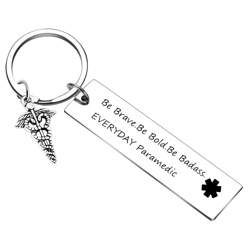 New Paramedical Personnel Gift Keychain Paramedical Staff Gift Key Rings Friends Coworkers Gifts