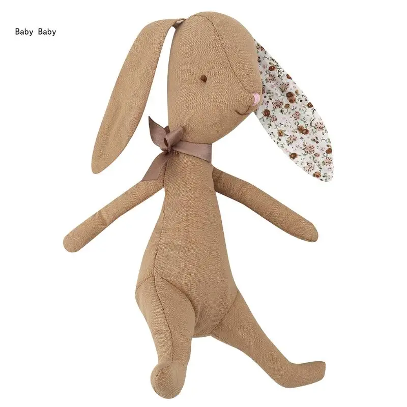 Baby Rabbit Stuffed Dolls Plush Toy Appease Toy Infant Educational Toy Q81A