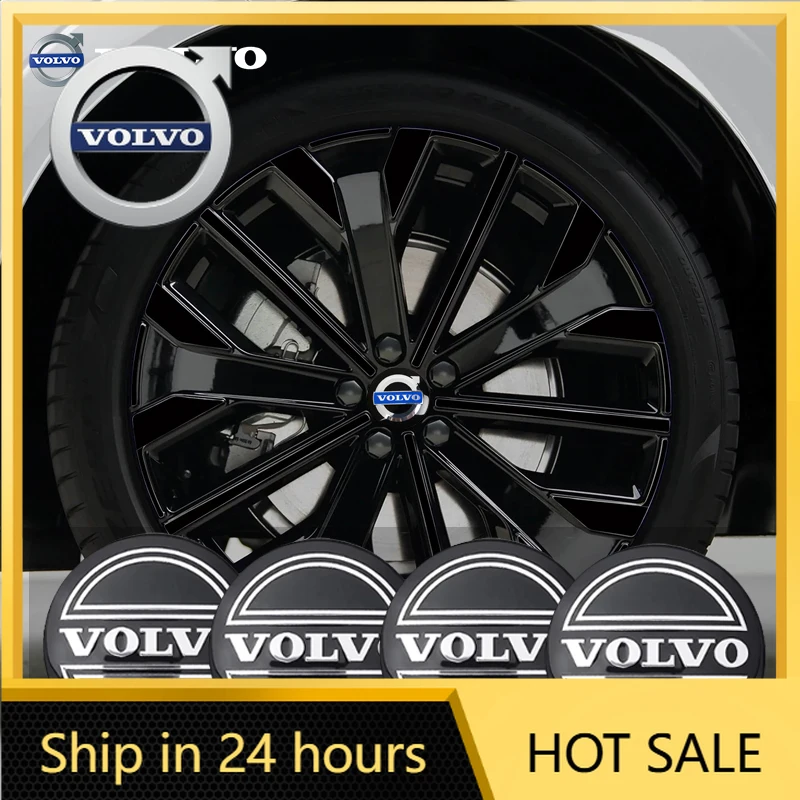 

2026 Новинка для эмблем Volvo 56 мм, 4 шт., логотип автомобиля, центральная наклейка на ступицу колеса, аксессуары для Volvo ES90 EC40 EX40 EM90 XC90 V90 V60 XC