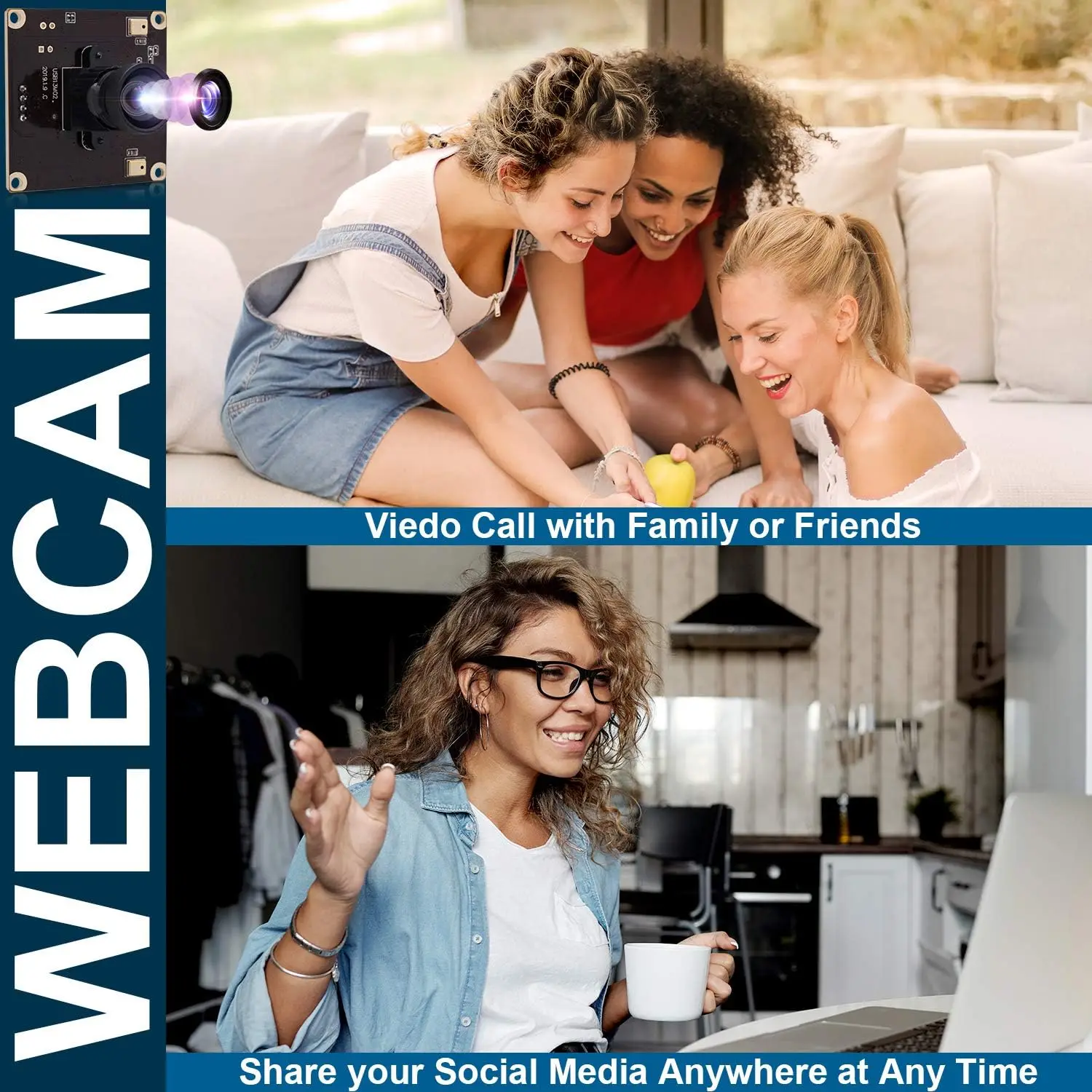 Module de caméra USB SVPRO 13MP HD, webcam USB IMX214 avec double microphone, numérisation de documents à prise de vue élevée, UVC OTG pour Windows Android