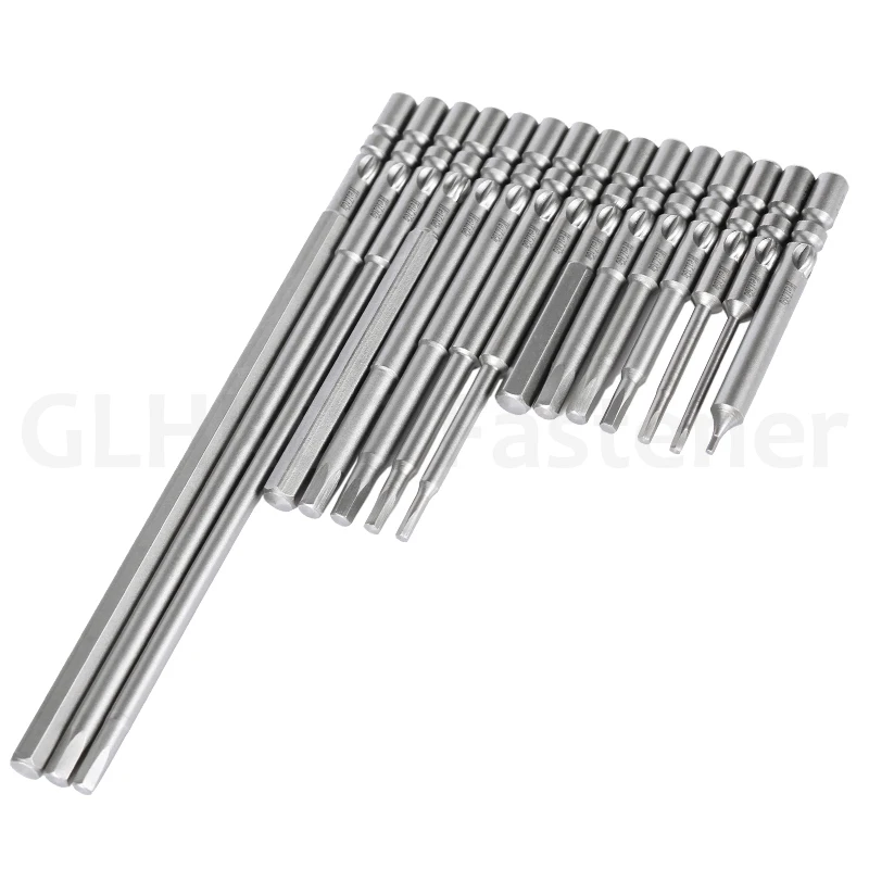 40-100mm 800 Electric Hex Head Allen Wrench Drill Bit Set 4mm Round Shank Hex Screwdriver Bit Power Drill Adapter Screw Driver