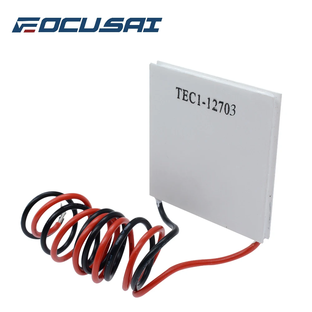 FOCUSAI DC12V TEC1 12703  Heatsink Plate Module 40*40MM Thermoelectric Cooler Peltier Semiconductor Refrigeration