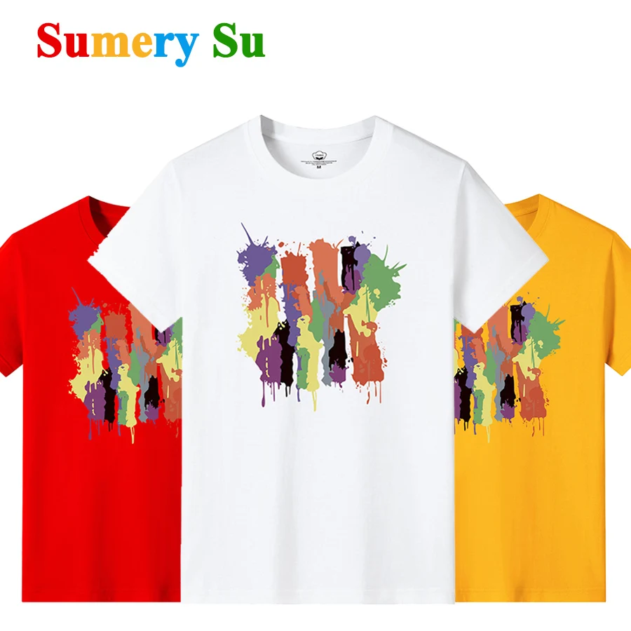 

Cotton T Shirts Men Short Fashion 2025 O-Neck Slim T-Shirt Male Clothing Casual Tee Shirt 18 Colors Plus Size M-6XL Wholesale