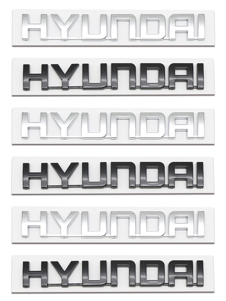 ثلاثية الأبعاد ABS سيارة رسالة لاصق الشعار الذيل الوفير شارة السيارات الخلفي الجذع شعار الشارات لشركة هيونداي أكسنت سانتافي سوناتا IX35 I20 I30
