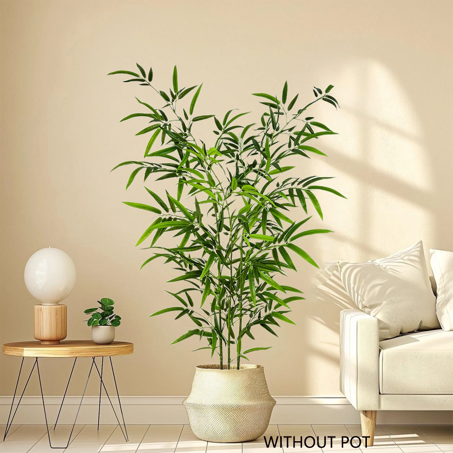 100-210CM Large Artificial Bamboo plants Fake Branches Greenery Leave Faux Plant for Wedding Home Hotel Office Party Decoration