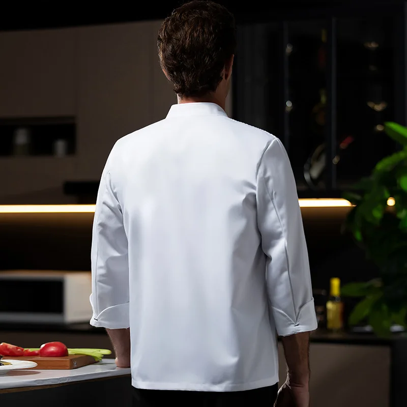 Uniforme de Chef de restaurante occidental, traje de otoño e invierno, Catering, Hotel, cantina, panadero, pastelería, ropa de trabajo de manga larga