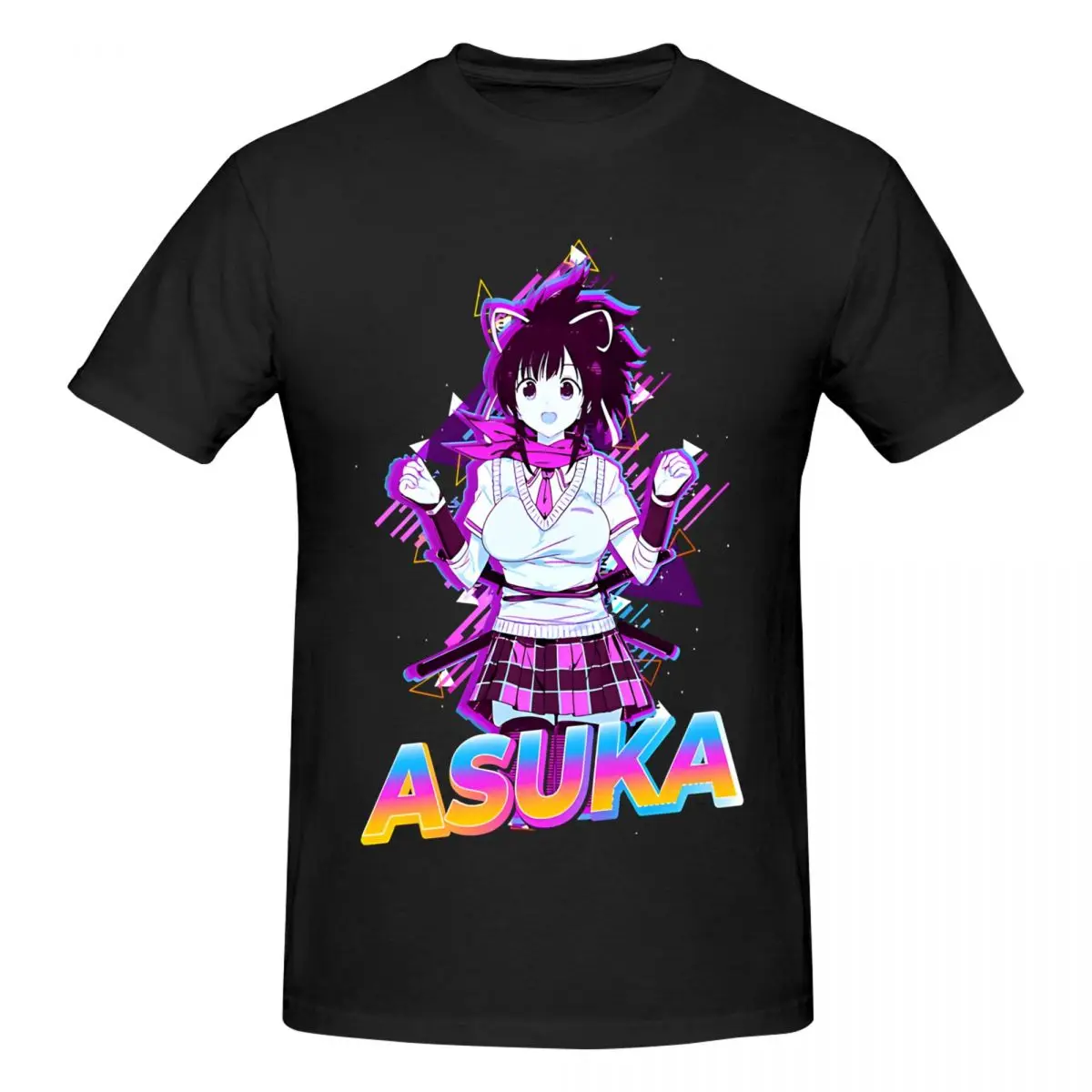 Men's T-Shirt Asuka Ninja Flash Funny Pure Cotton Tee Shirt Short Sleeve Ikaruga T Shirts O Neck Clothing Graphic Printed