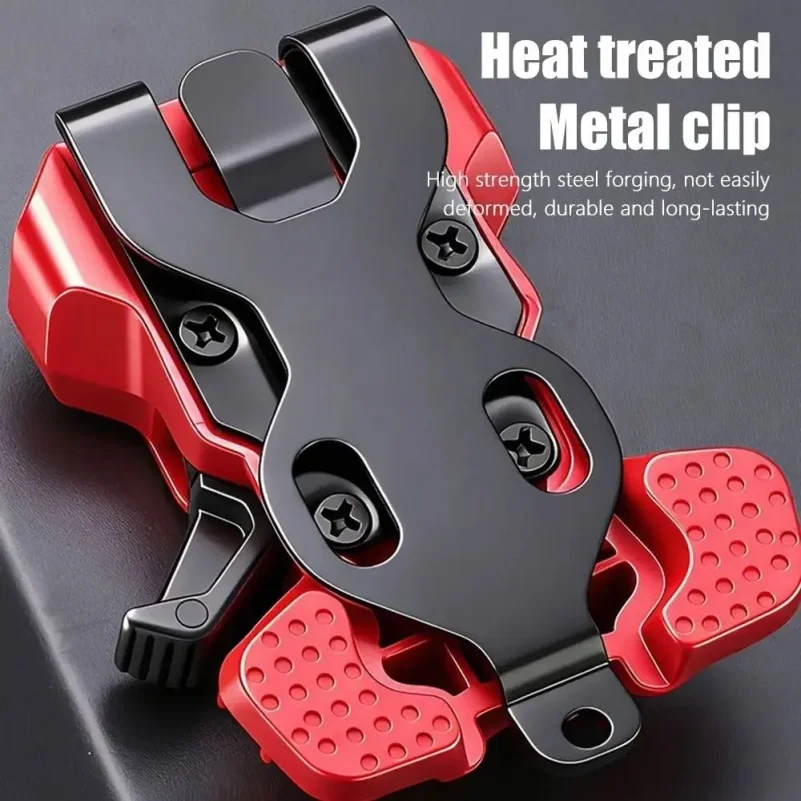 Self-locking Drill Holder Belt Clip High-hardness Quick Release Tool Waist Hanger Anti Slip Double-lock Drill Belt Clamp