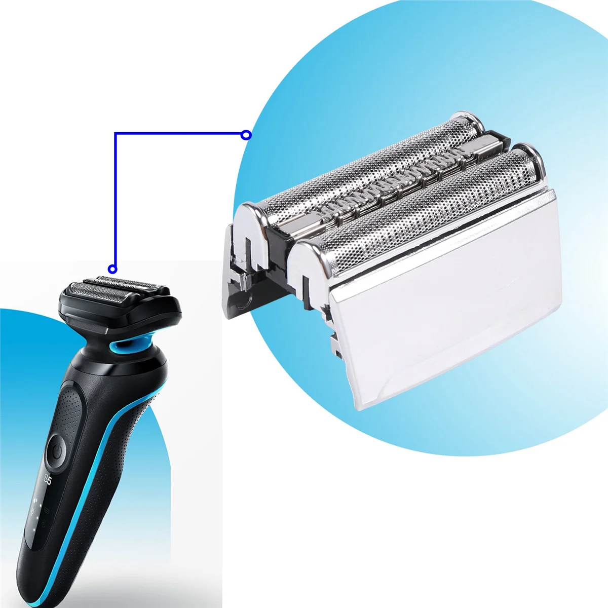 Hot New Replacement Shaver Head for Braun 52S Series 5 Electric Shaver Foil and Cutter Cassette 5020S 5030S 5040S 5050S 5070S