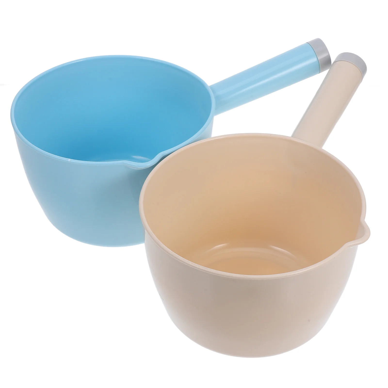 

2pcs Water Scoop Plastic Large Capacity Garden Flower Watering Ladle Kitchen Home Use Long Handle Household Tool