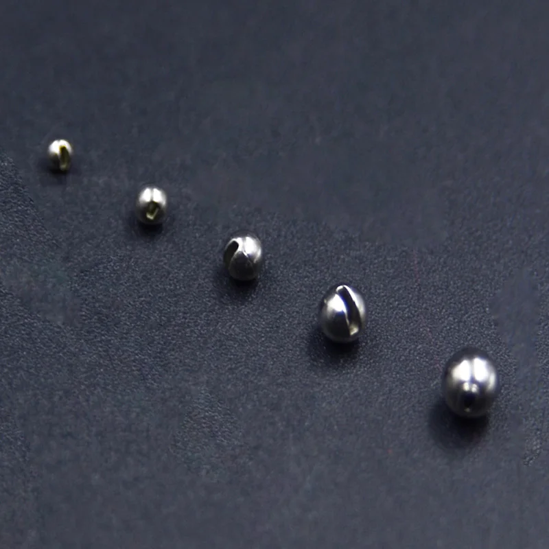 20 stücke Schlitz Wolfram Perlen Fliegen Binden Materialien Shiny & glatte Nymph Kopf Ball Waschbecken Schnell Fliegen Angeln Perlen 2.0/2.5/3.0/3.5/4,0 – Detail 5