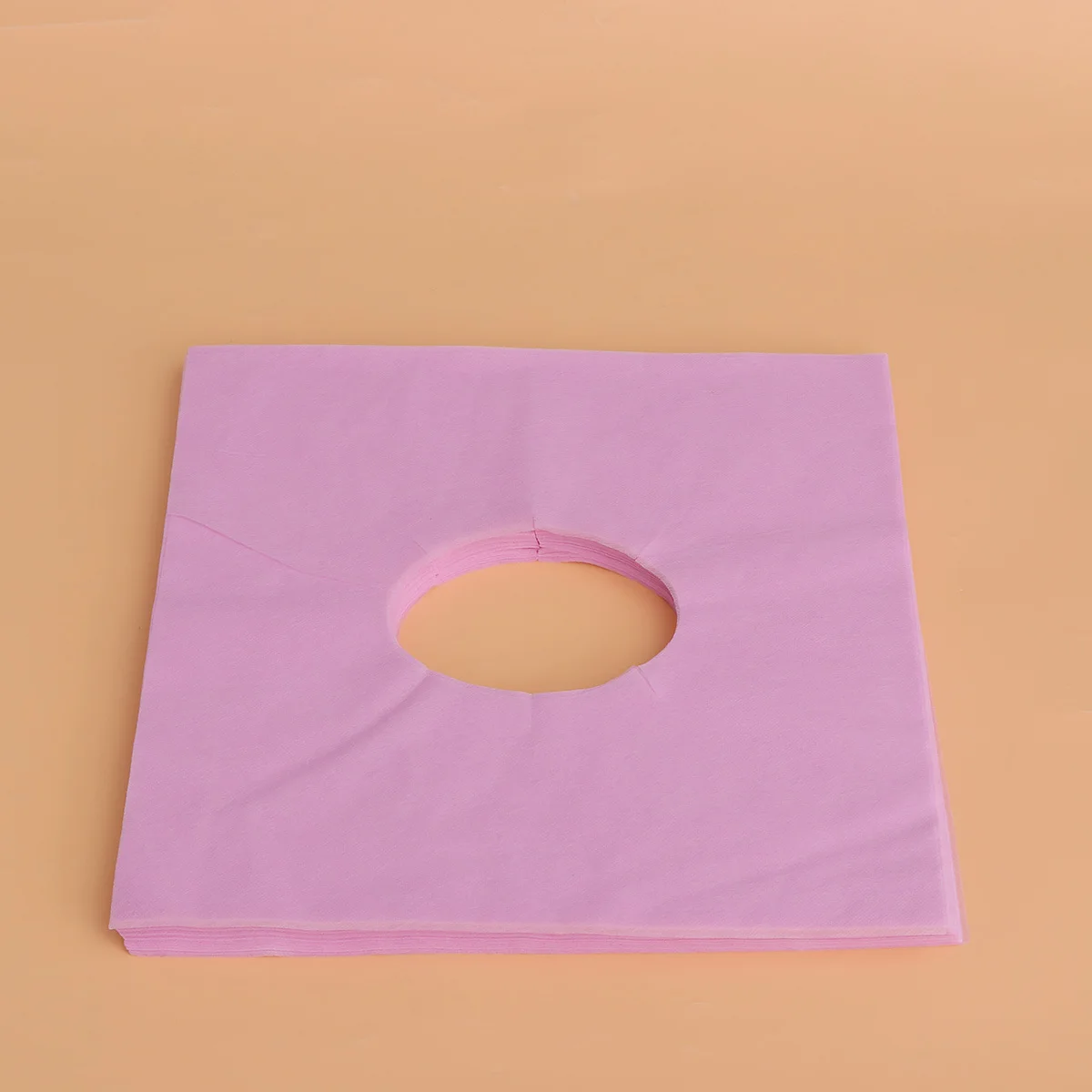 

100 шт. одноразовые массажные кровати для лица, нетканый силикагель, дышащий дизайн с отверстиями для спа-салона, женский массажный коврик для лица, коврик