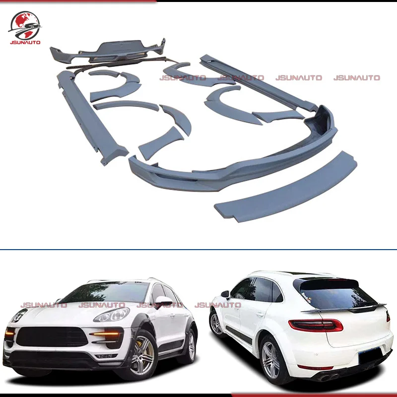

For Porsche Macan Modify Bodykit Font Diffuser Side Skirts Rear Lip For Macan 2014-2017 Side Fender Arch Accessory