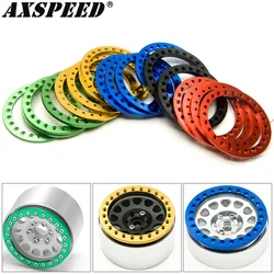 AXSPEED 4PCS CNC Aluminum Wheel Outer Beadlock Ring for 1.9